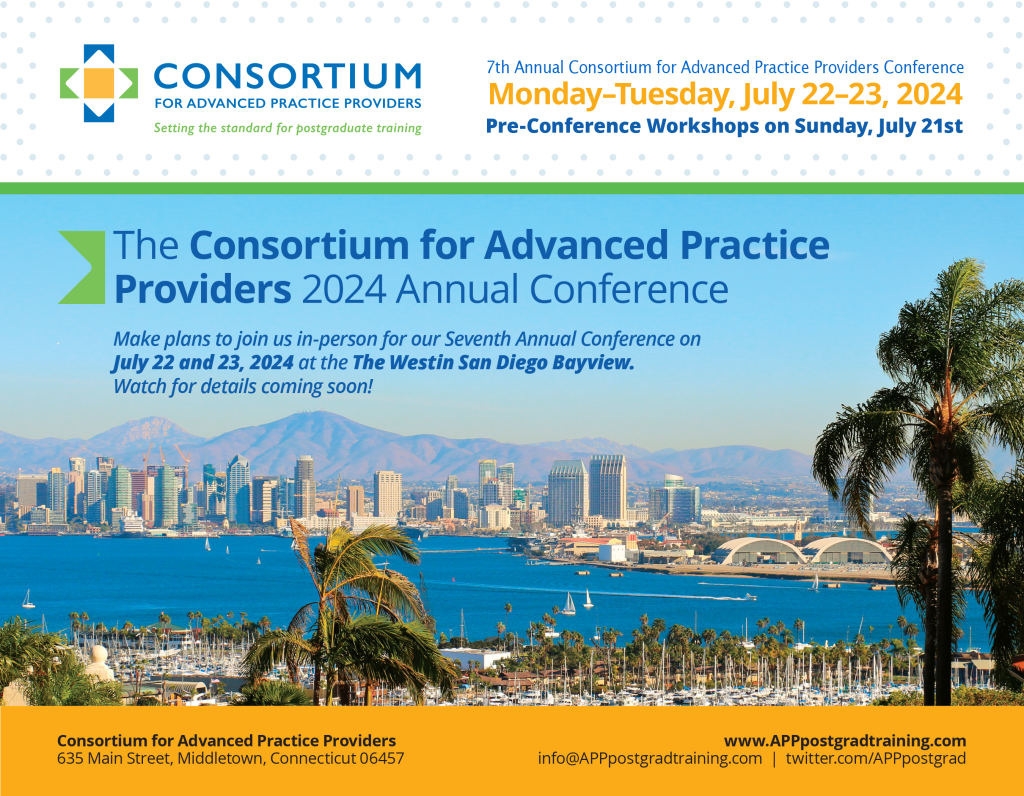 Consortium for Advanced Practice Providers
2024 Annual Conference