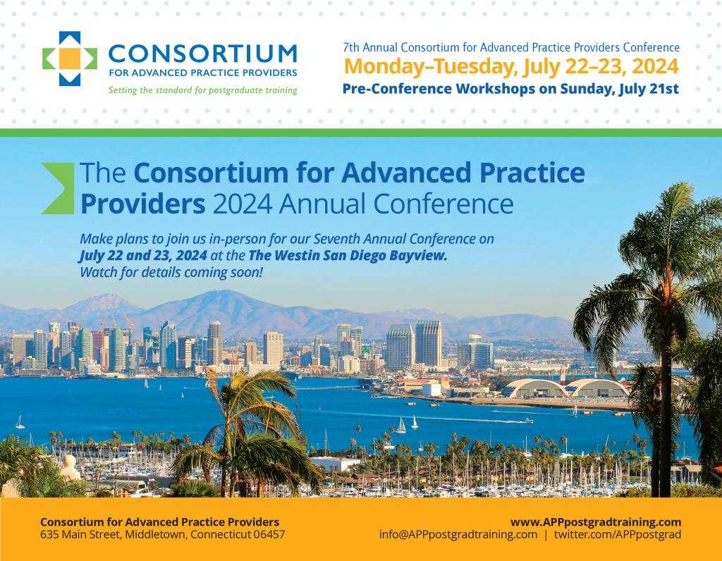 Consortium for Advanced Practice Providers
2024 Annual Conference